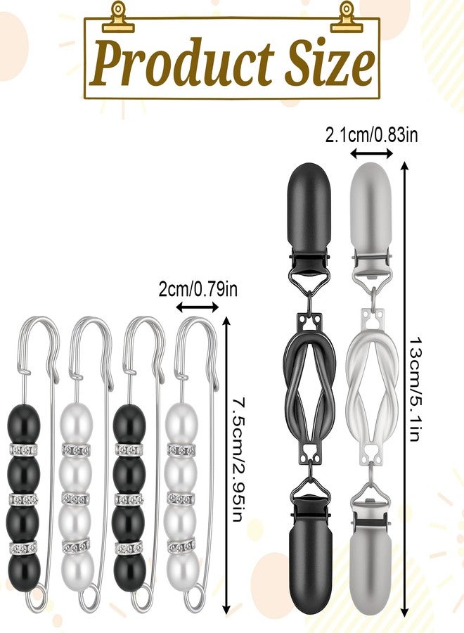 Aeaocvo 6 Pcs Elegant Waist Cincher Clip Set, Cinch Clips for Women Clothing, Dress Clips Back Cinch, Clothes Tightener Clip for Sweaters, Shawls, Pants, Shawl and More - Image 2